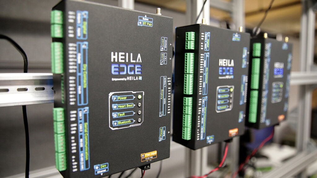 Heila's devices on a rack.