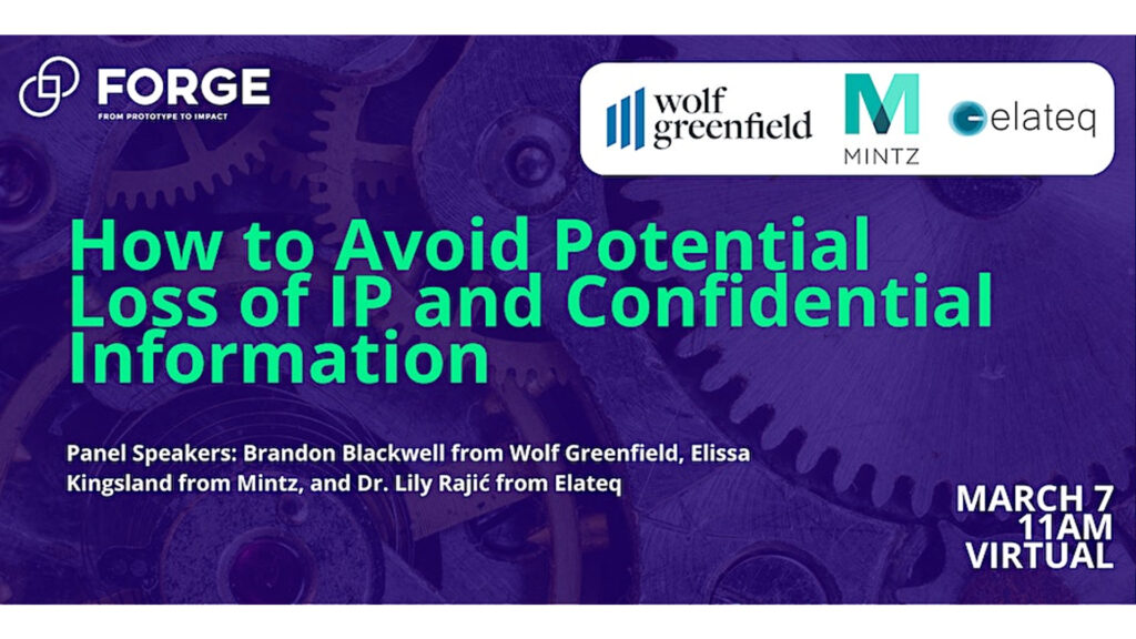 Graphic from 'How to Avoid Potential Loss of IP and Confidential Information'
