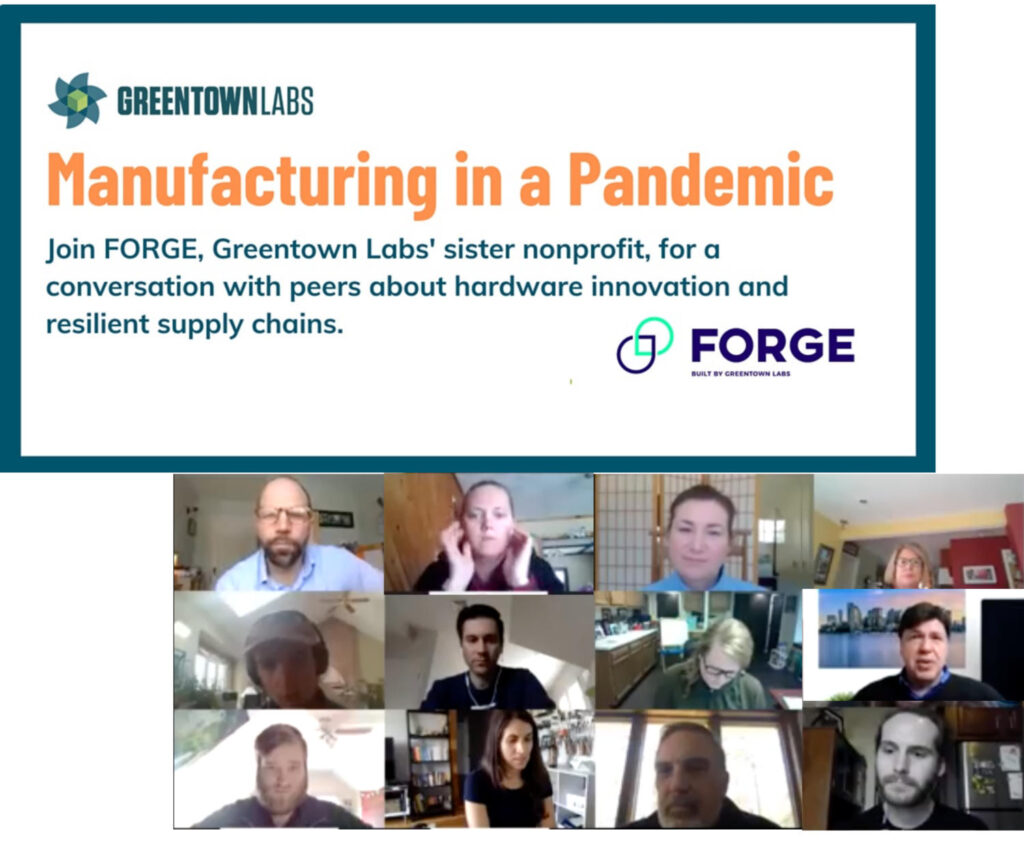 Graphic: Manufacturing in a Pandemic - Zoom discussion