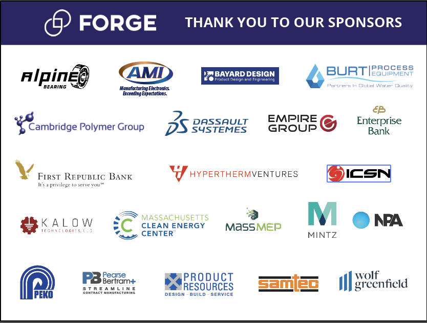 FORGE Annual Sponsors