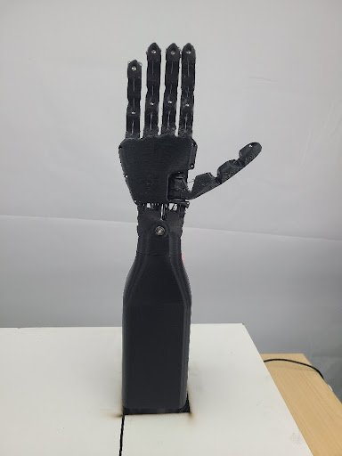 Tatum Robotic’s fingerspelling hand and wrist prototype