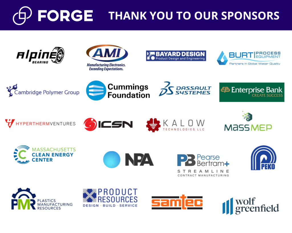 FORGE sponsors logos
