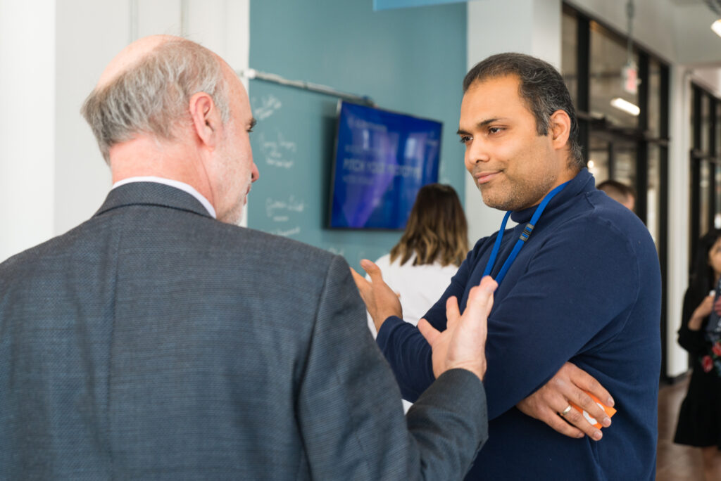 Networking at the ClimateHaven and FORGE Rocket Pitch event