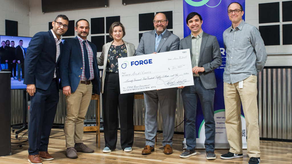 Connecticut hardtech product development grant winners big check