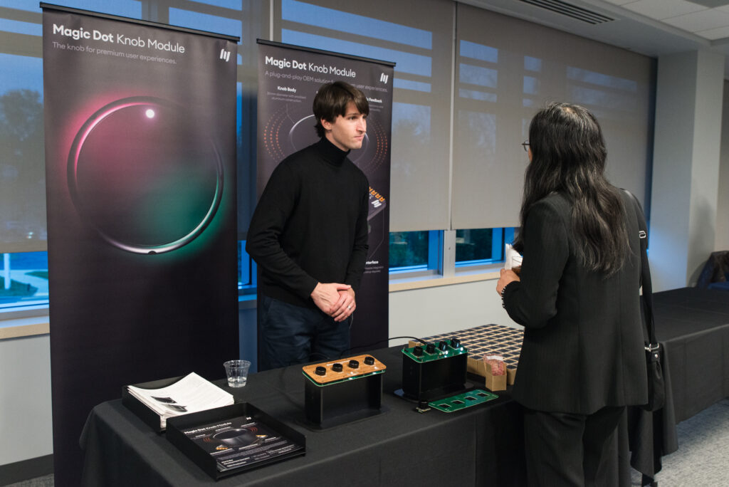 Hy Music table at the FORGE Fall Startup Showcase