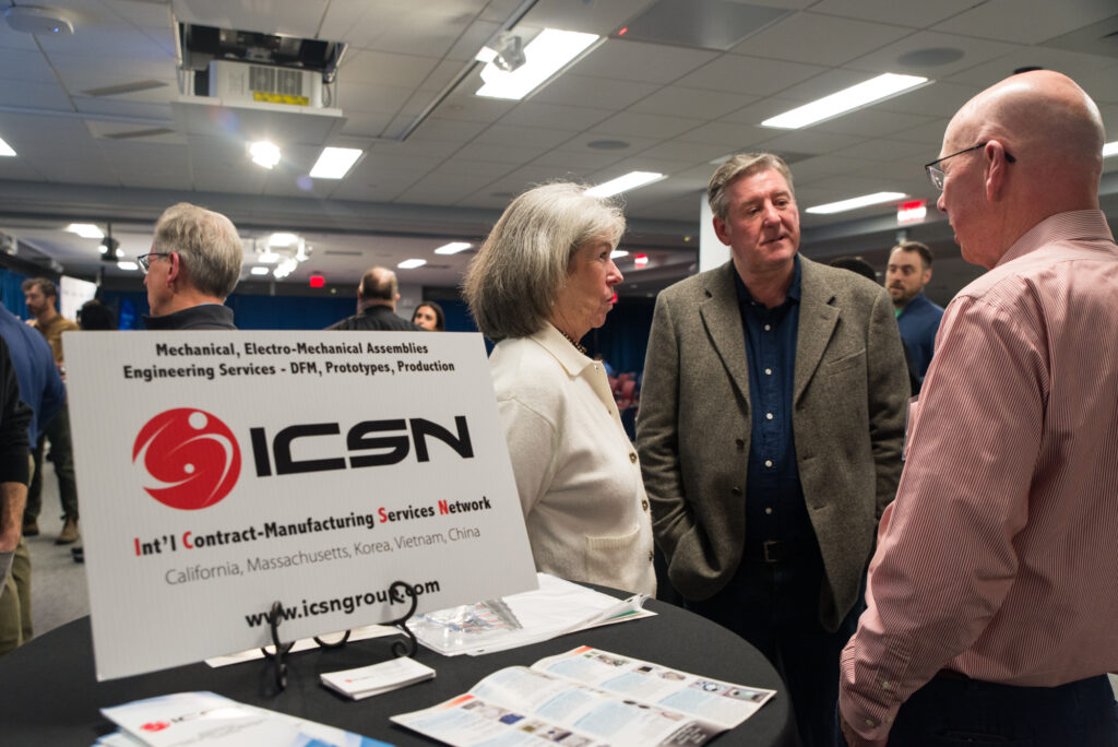 ICSN table at the FORGE Fall Startup Showcase