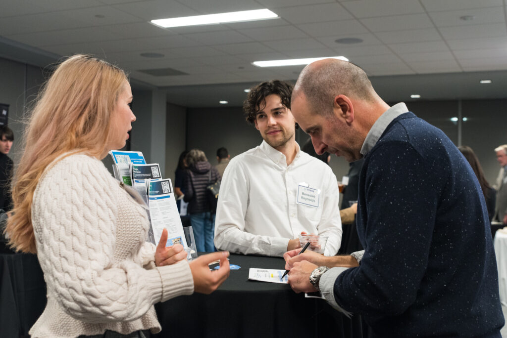 MassCEC table at the FORGE Fall Startup Showcase