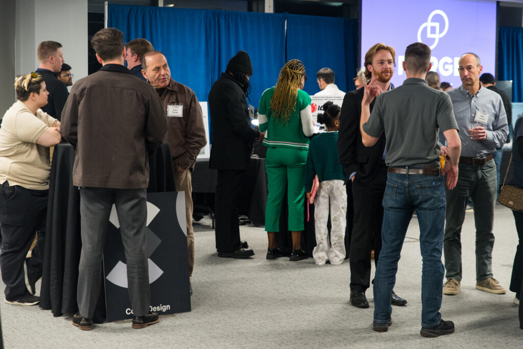 Networking at FORGE Fall Startup Showcase