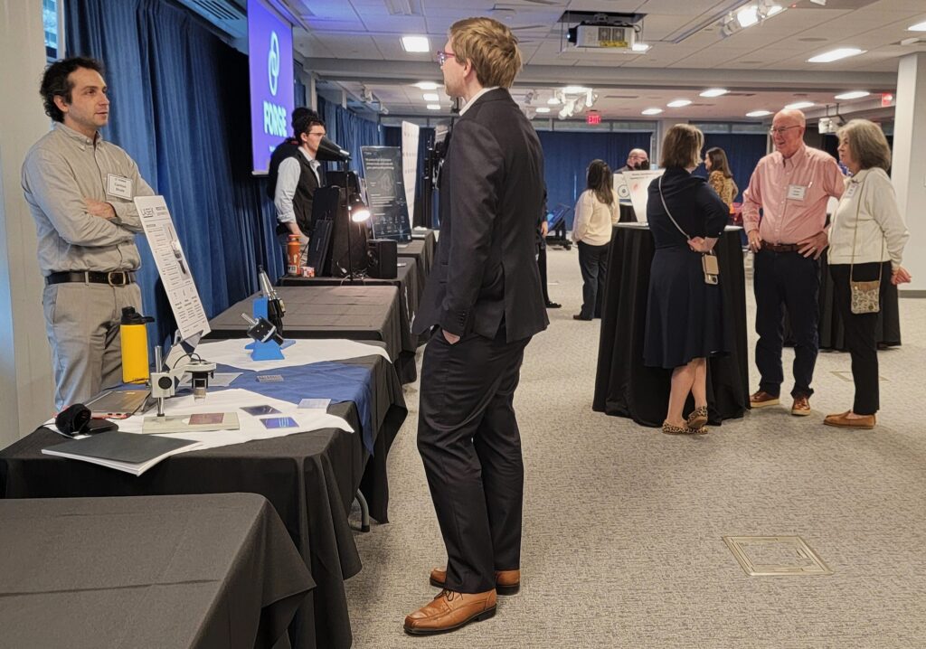 Lase-X table at the FORGE Fall Startup Showcase