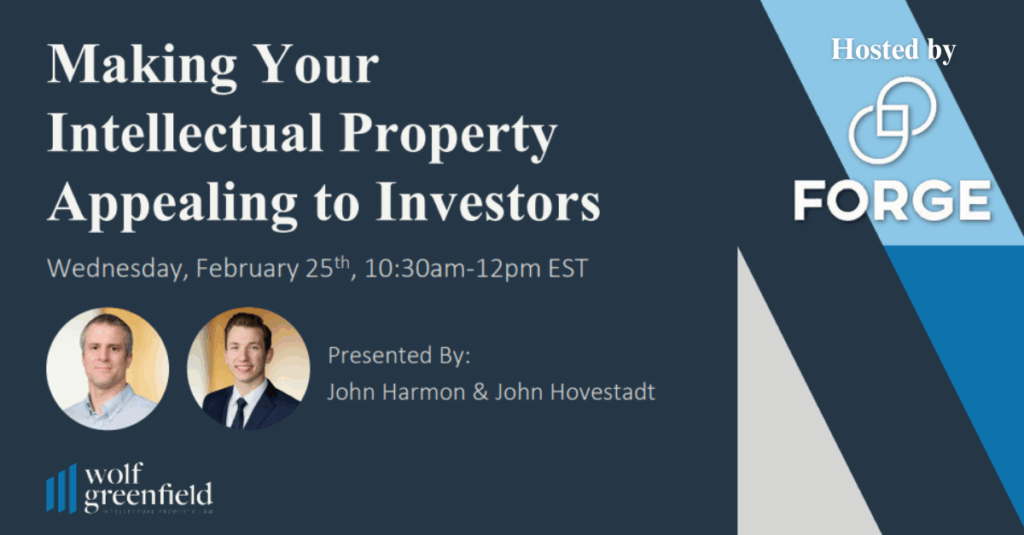 Event cover image: Making Your IP Appealing to Investors