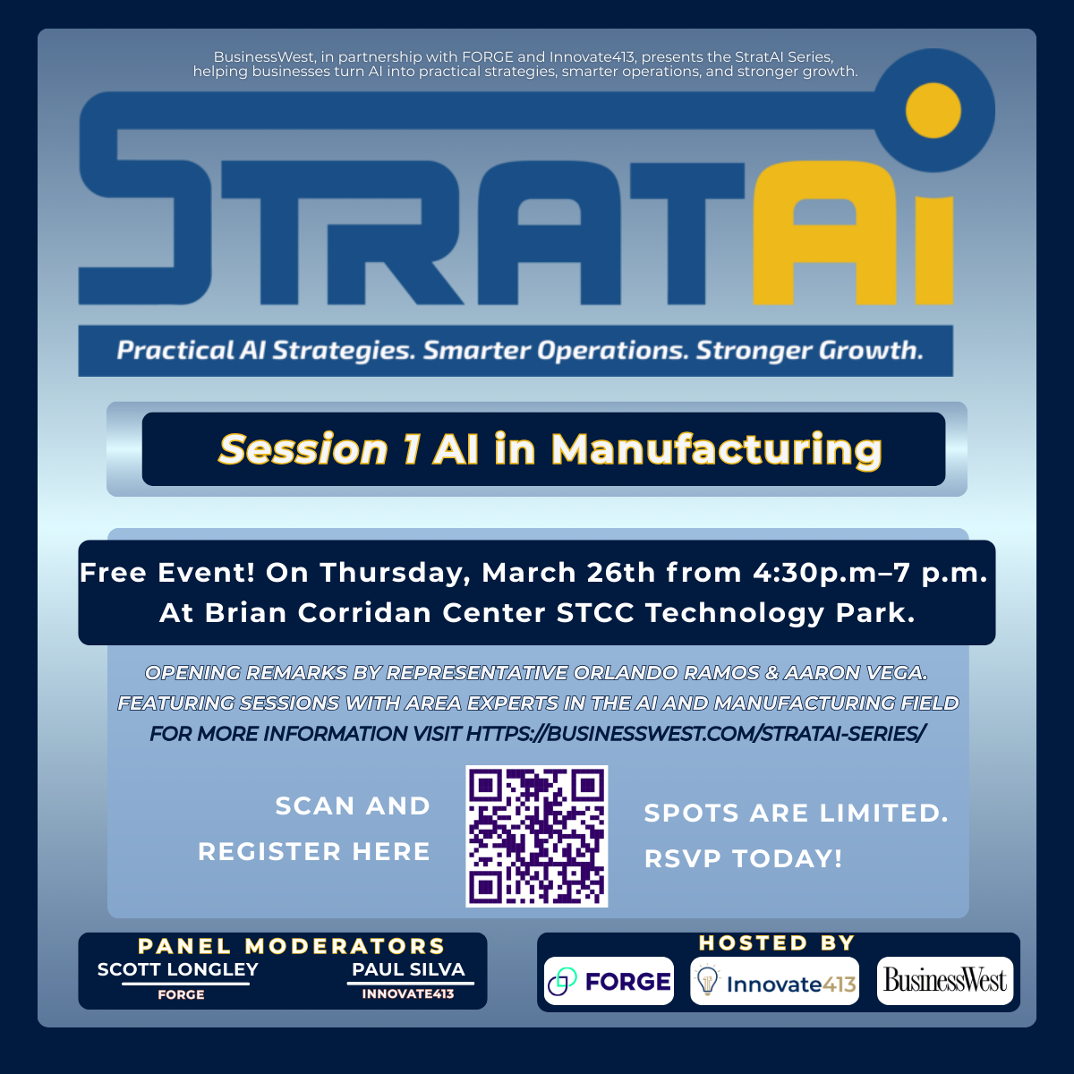 FORGE Partner Event: StratAI Series: AI in Manufacturing