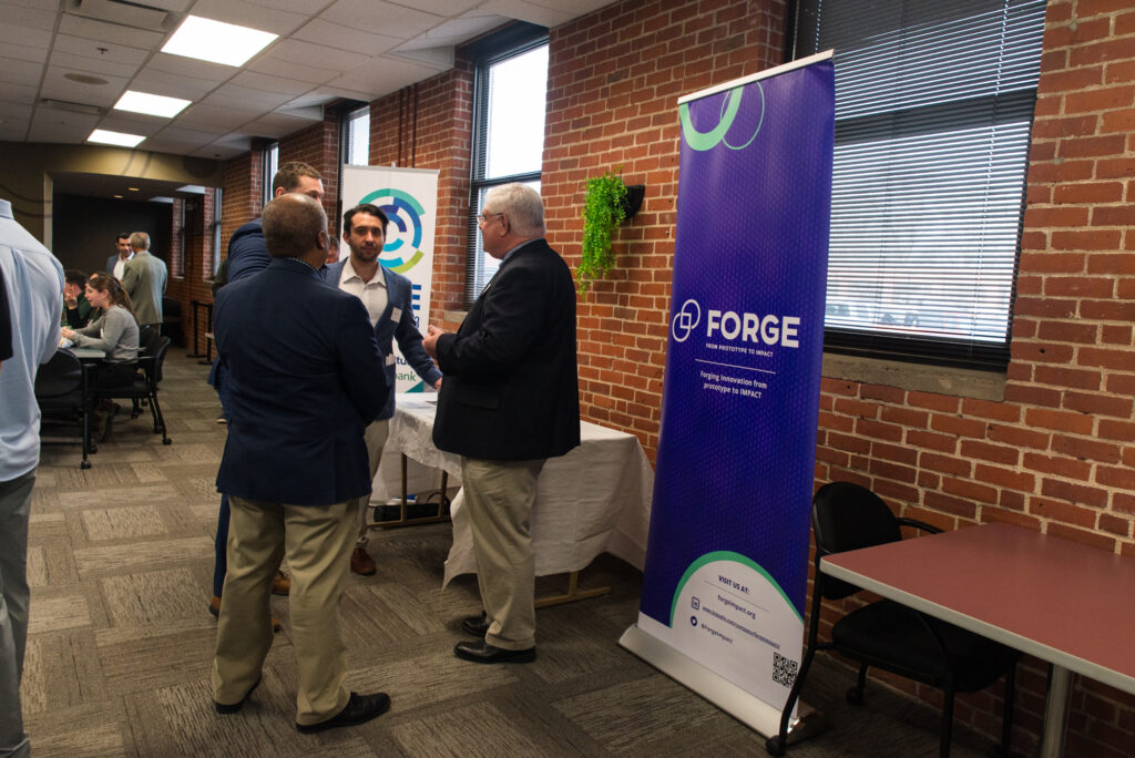 Networking at AI and manufacturing event