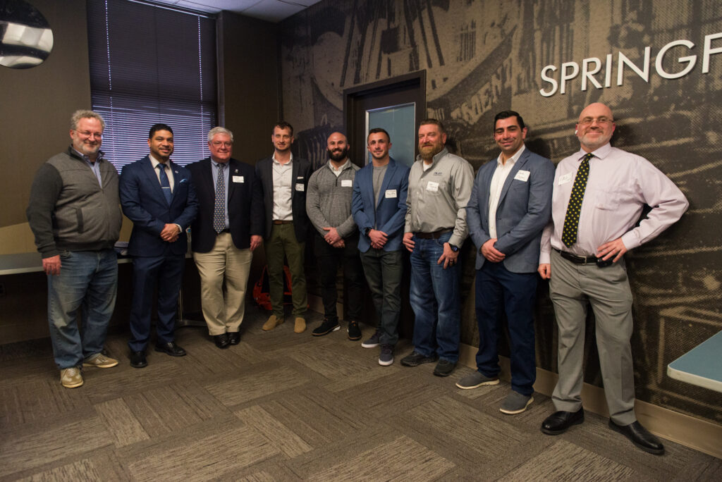 L-R: Scott Longley, Orlando Ramos, David Disabito, Ben Grande, Vinny LaRocca, Gavin Giguere, John Fazzio, David Arturi, Paul Silva