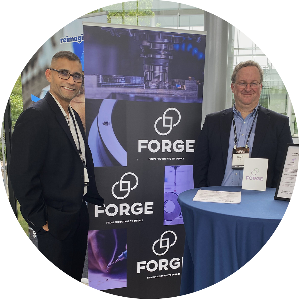 FORGE team employees working at an event
