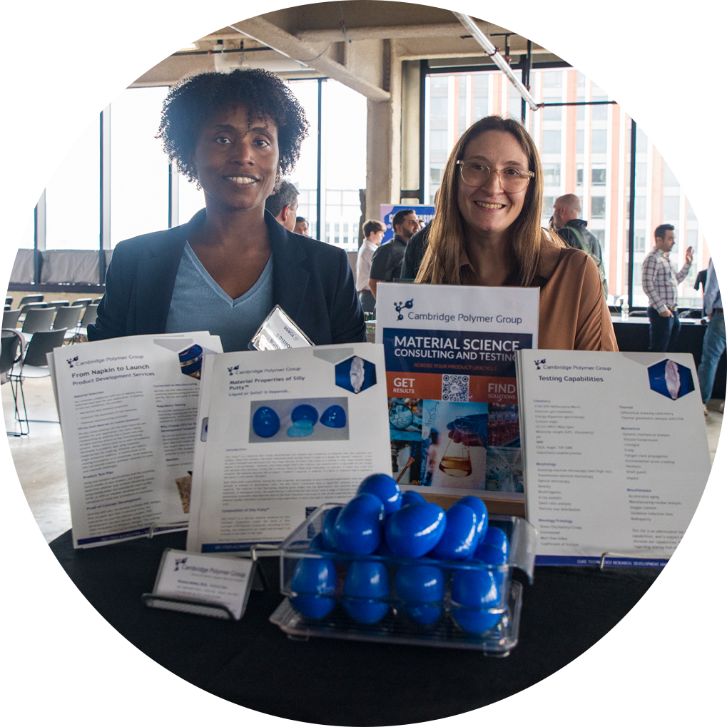FORGE partner Cambridge Polymer Group at a FORGE startup demo event
